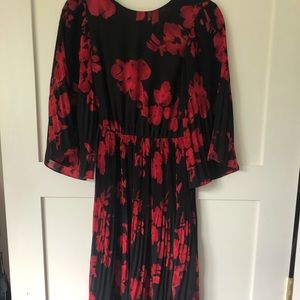 Black and Red floral H&M Dress